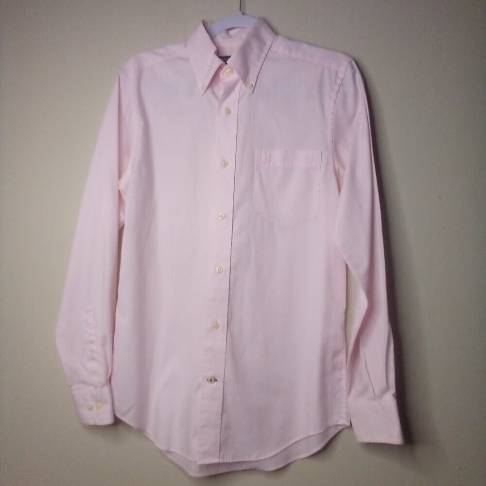Nautica Shirt Men S Button Down Long Sleeve A Bit Trimmer Pink
